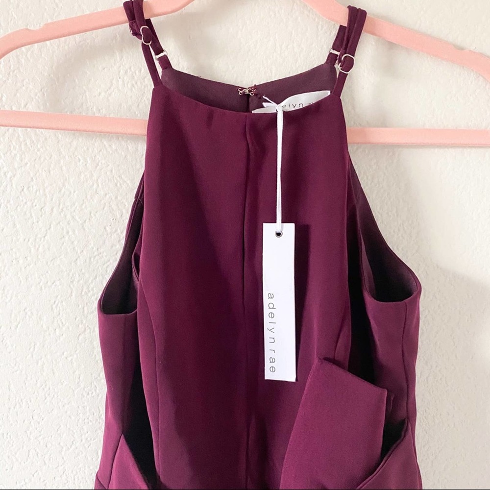 New! Adelyn Rae Spring Halter Neck Jumpsuit - Picture 9 of 11